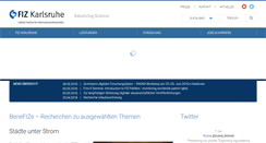 Desktop Screenshot of fiz-karlsruhe.de